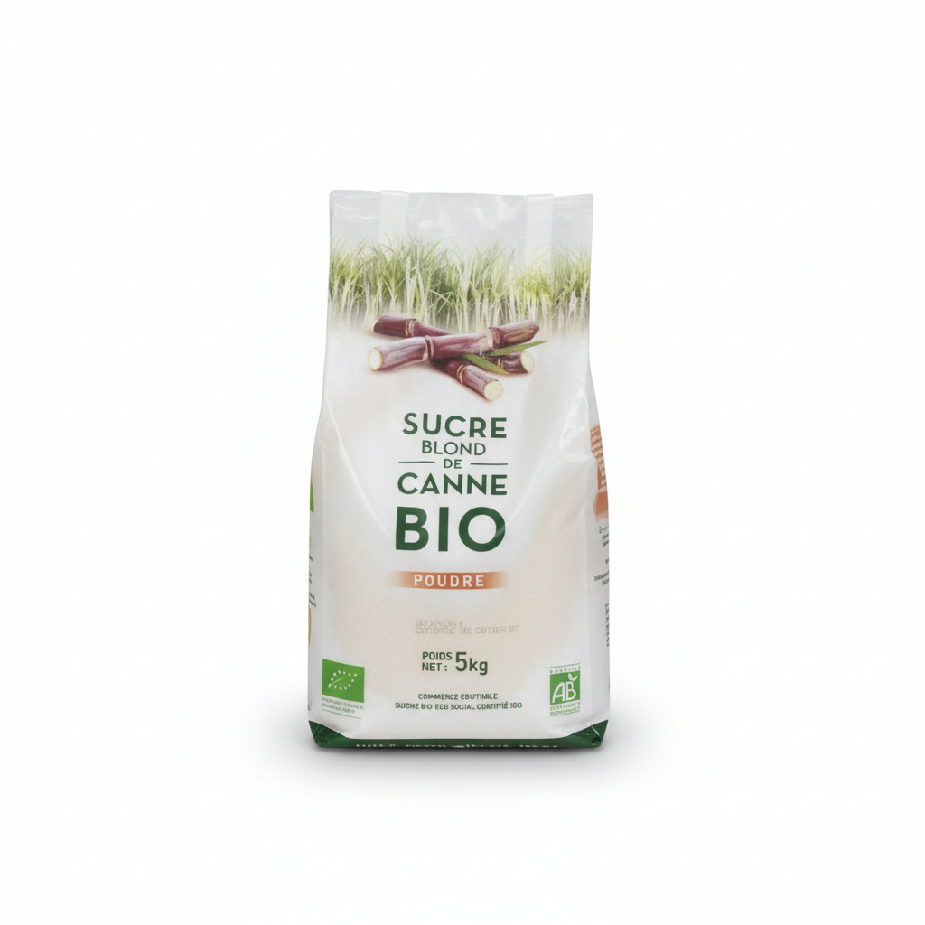 L ET H -- Sucre de canne blond - vrac par 5kg - par 200g