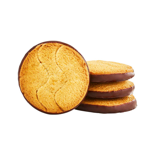 Biscuit nappé chocolat noir bio - 1