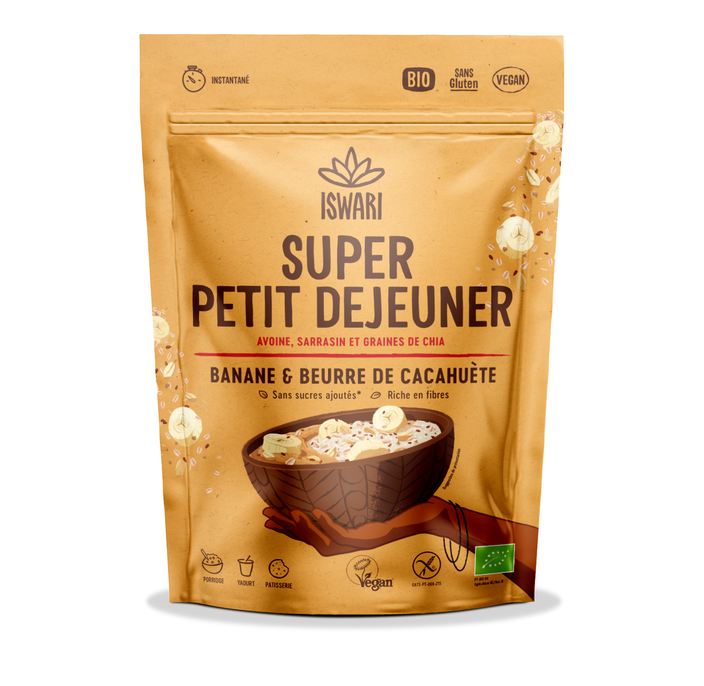 Iswari -- Super petit déjeuner banane et beurre de cacahuètes